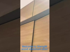 Holzveredelte Aluminiumtüren