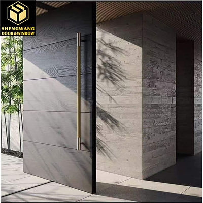 Gemalte, benutzerdefinierte Größen Aluminium Garten Tor Aluminium Front Drehscheibe Haupteingang Tür