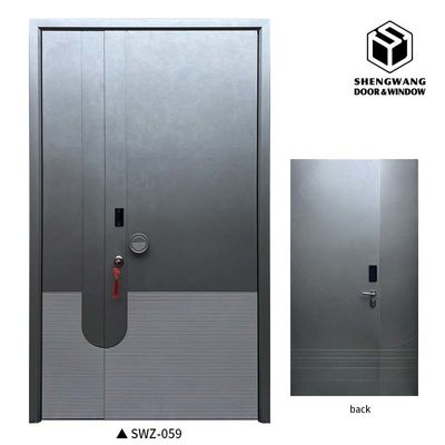 2050 X 960 Luxus Front-Aluminium-Swing-Tür Haupt Außen-Aluminium Schiebetür und Swing-Tür