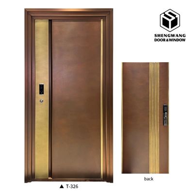 Feuerbeständigkeit mit braunem Aluminium-Gartentor und Smart Locks für Aluminium-Seitentore