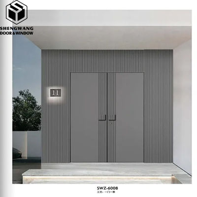 angepasste Grau-Aluminium-Glasschiebetür Glas-Aluminium-Tür