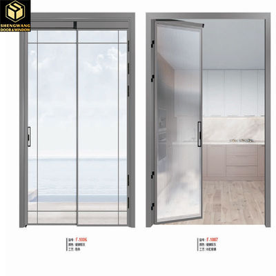 Silber Aluminium Schiebetür Glas Tür Isoliertes Glas Aluminium Schiebetür für Wärmedämmung