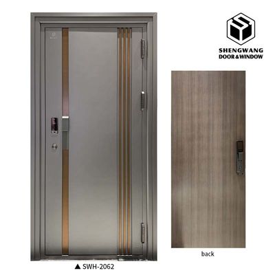 Wasserdichte Aluminium-Zimmertür MDF feuerfeste Türen 200mm 300mm Rahmen