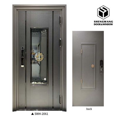 Wohnzimmer 45mm Innenausstattung Aluminium Türen Veredelungsplatte Schwarz 4x8 Eingangstür