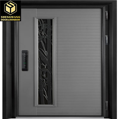 Schwarze Öko-freundliche Aluminium Eingangstür Kindergartenzimmer Aluminium Vordertüren