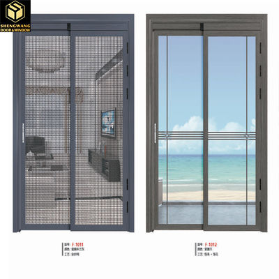 Wohnzimmer Schlafzimmer Aluminium Glas Scharniertür Scharnierte Aluminium Türen 35 - 45 mm