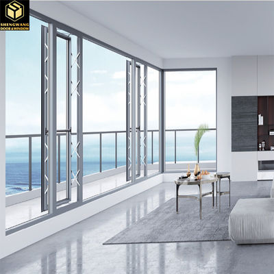 angepasste Breite Schwing-Fenster 5 mm - 20 mm Glas-Aluminium-Rutschfenster