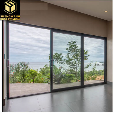 Villa Push Pull Vorhang Wandfenster Durchsichtiges Aluminiumfenster mit Schiebeträger