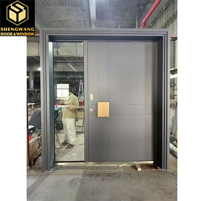 Gemalte, benutzerdefinierte Größen Aluminium Garten Tor Aluminium Front Drehscheibe Haupteingang Tür