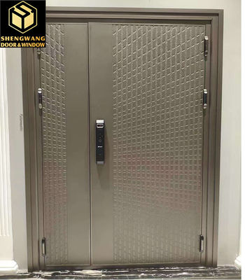 PU Farbe mit Gold Aluminium Zimmer Tür für OEM Feuer Türen Innen