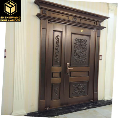 ODM Swing Aluminium Fußgänger-Gartentore Kupfer Imitation Oberfläche Veredelung Metall Tor Außen