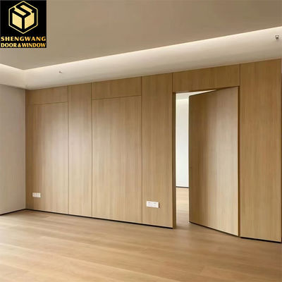Sapele Corrosion Resistant Aluminum Room Door Solid Core Door Soundproof